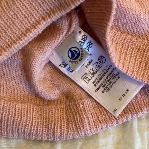 Petit Bateau | Pink Bear Baby Beanie - Picture 2 of 2